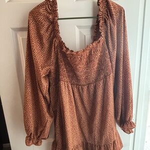 ChicSoul burnt orange blouse